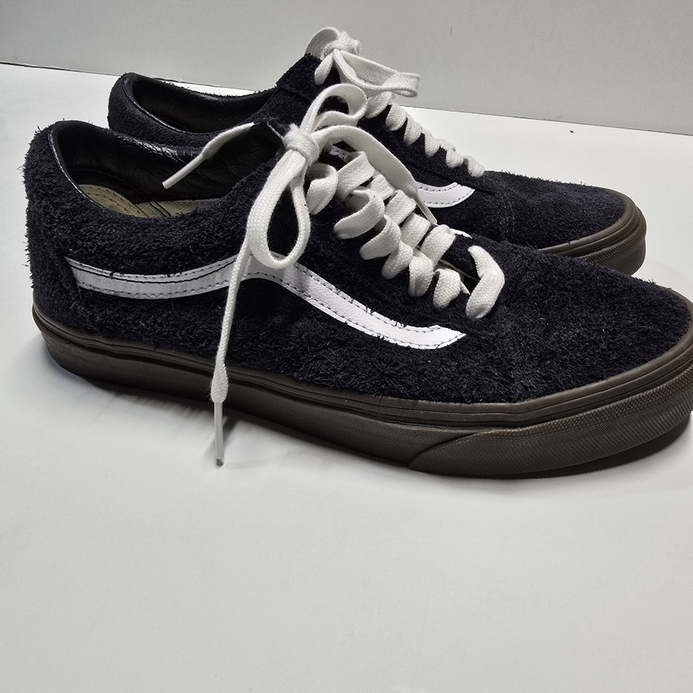 Vans Womens OLD Skool Hairy Suede Dark Navy